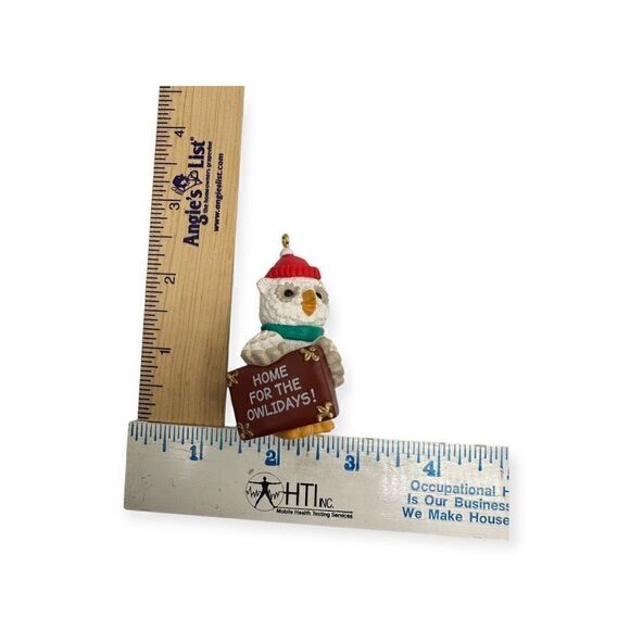 Hallmark Keepsake Ornament Home for the Owlidays 1990 QX518-3 - Picture 10 of 10